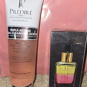 Prédiré Facial Cleansing Scrub + Double Acting Facial Serum Set